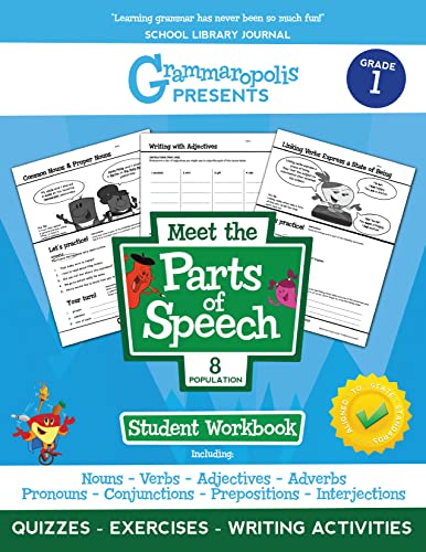 Grammaropolis: The Parts of Speech Workbook, Grade 1 (Grammaropolis: The Parts of Speech Workbooks)