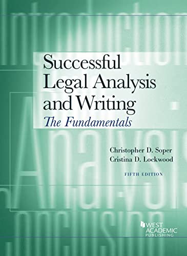 Successful Legal Analysis and Writing: The Fundamentals (Coursebook)
