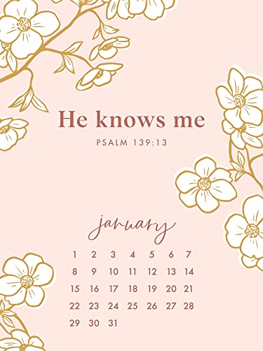 He Knows Me – Psalm 139: 13 – A Studio 71 Inspirational 2023 Desk Calendar