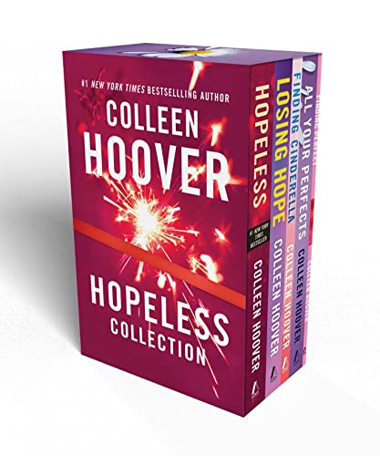 Colleen Hoover Hopeless Boxed Set: Hopeless, Losing Hope, Finding Cinderella, All Your Perfects, Finding Perfect - Box Set
Colleen Hoover Hopeless Boxed Set: Hopeless, Losing Hope, Finding Cinderella, All Your Perfects, Finding Perfect - Box Set