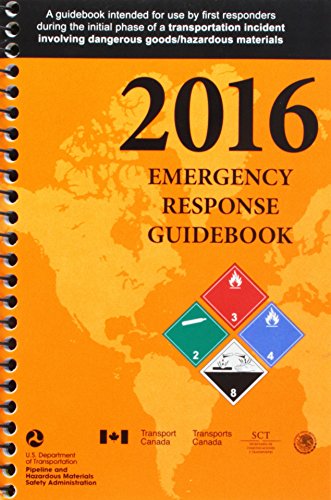 2016 Emergency Response Guidebook (ERG): Spiral Bound (Standard Size)