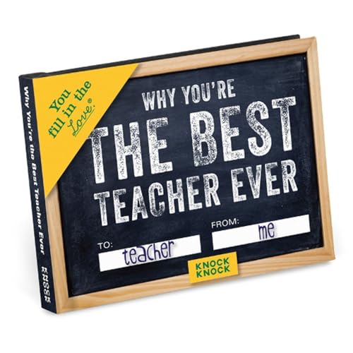 Knock Knock Why You're the Best Teacher Ever Fill in the Love Book Fill-in-the-Blank Gift Journal (You Fill in the Love)
Knock Knock Why You're the Best Teacher Ever Fill in the Love Book Fill-in-the-Blank Gift Journal (You Fill in the Love)