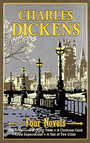 Charles Dickens: Four Novels (Leather-bound Classics)