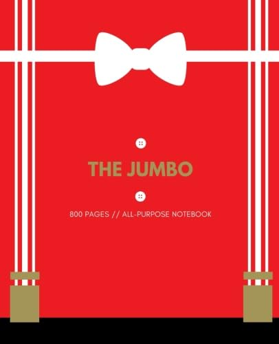 The Jumbo: Extra Large All-Purpose Notebook, 800 Lined Pages w/ Table of Contents: Volume 2 (The Rococo Collection)