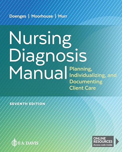 Nursing Diagnosis Manual Planning, Individualizing, and Documenting Client Care with Online Resources
Nursing Diagnosis Manual Planning, Individualizing, and Documenting Client Care with Online Resources