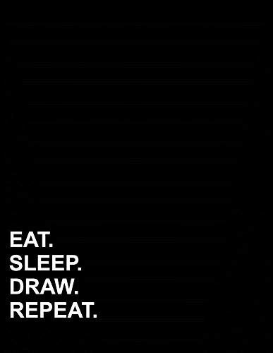 Eat Sleep Draw Repeat: Unruled Composition Book Unruled Notebook Paper, Unruled Notepad, Unlined Sketchbook, 8.5"x11", 100 pages: Volume 9
Eat Sleep Draw Repeat: Unruled Composition Book Unruled Notebook Paper, Unruled Notepad, Unlined Sketchbook, 8.5"x11", 100 pages: Volume 9