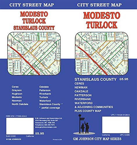 Modesto / Turlock / Stanislaus County, California Street Map