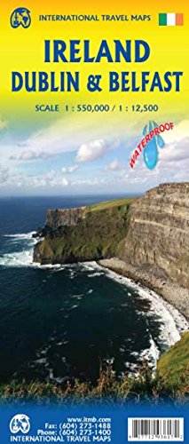 Ireland, with Dublin and Belfast Travel Reference Map Waterproof
