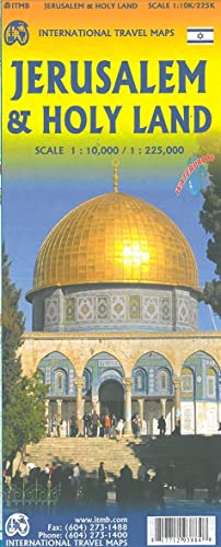 Jerusalem & Holy Land Travel Reference Map 4th Ed. 2019 (Waterproof)