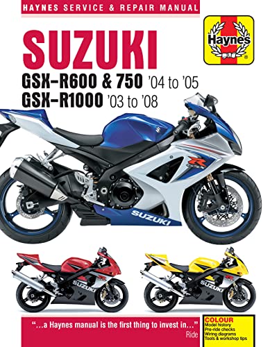 Suzuki Gsx-r600, 750 & 1000, '03-'06 Haynes Repair Manual