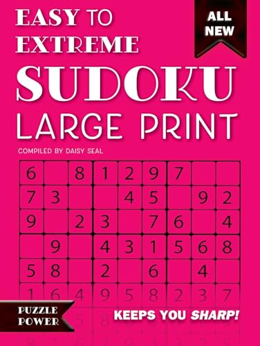 Easy to Extreme Sudoku Large Print (Pink) Format: Spiral bound