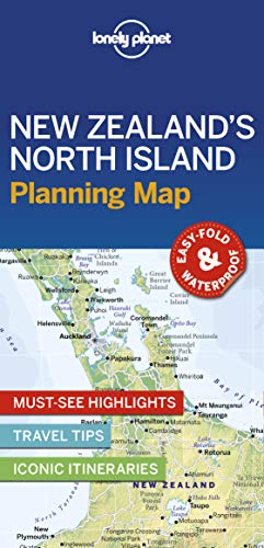 Lonely Planet New Zealand's North Island Planning Map 1