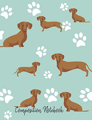 Composition Notebook: Dachshund Paw Prints Cute School Notebook 100 Pages Wide Ruled Paper (Dog Breed Composition Books)
Composition Notebook: Dachshund Paw Prints Cute School Notebook 100 Pages Wide Ruled Paper (Dog Breed Composition Books)