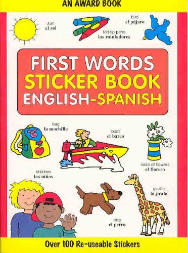 First Words Sticker Books English-Spanish