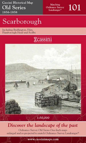 Scarborough: Cassini Histoical Map Old Series 1856 - 1858