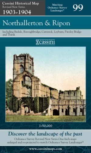 Northallerton and Ripon: Cassini Historical Map Revised New Series 1903 - 1904