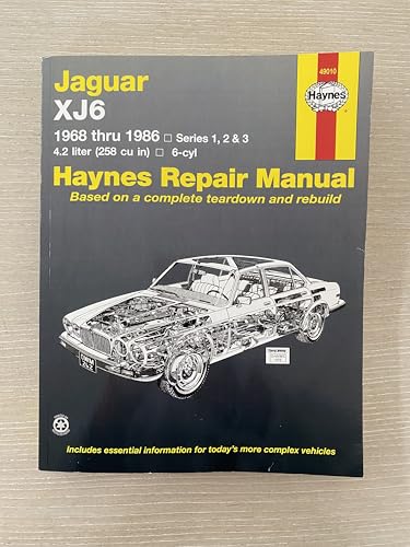Jaguar Xj6 1968 Thru 1986: Series 1, 2 & 3 (Owners Workshop Manual)
