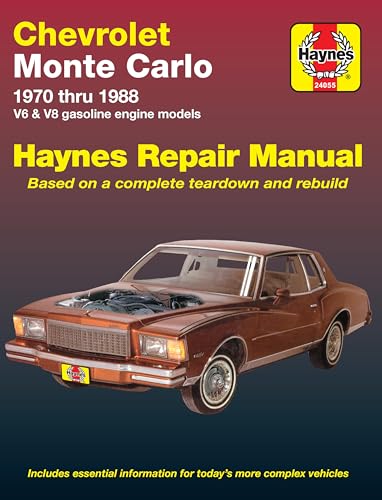 Chevrolet Monte Carlo (70-88) Haynes Repair Manual (Does not include information specific to dies...