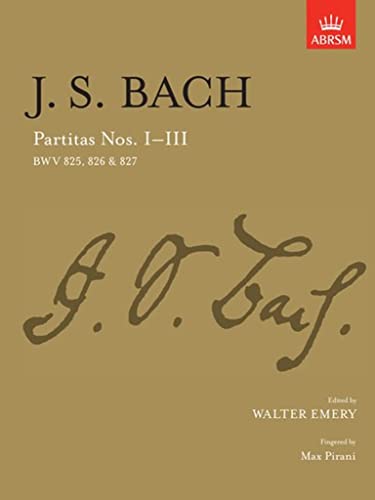 Partitas Nos.I-III. [1-3] BWV825-827.
