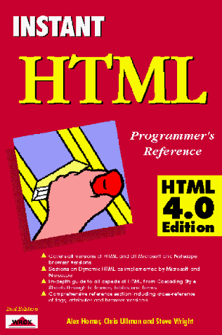 Instant HTML: Programmer's Reference