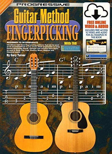 69071 - Progressive Guitar Method - Fingerpicking - Book/Online Video & Audio