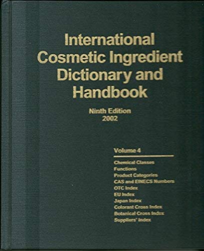 International cosmetic ingredient dictionary and handbook,9th edition