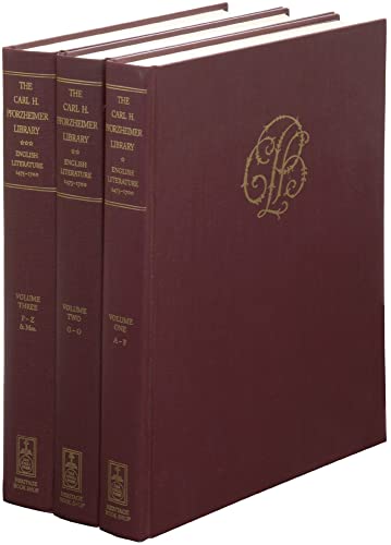 The Carl H. Pforzheimer Library: English Literature 1475-1700, Three volumes