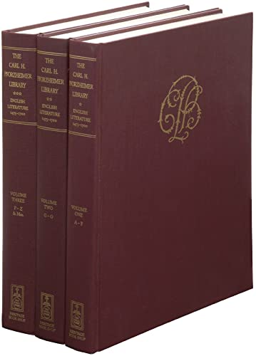 Carl H. Pforzheimer Library English Literature, 1475-1700