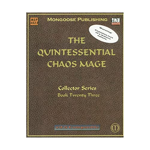 The Quintessential Chaos Mage (Dungeons & Dragons d20 3.5 Fantasy Roleplaying)
The Quintessential Chaos Mage (Dungeons & Dragons d20 3.5 Fantasy Roleplaying)