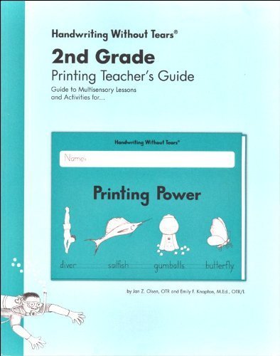 Handwriting Without Tears 2nd Grade Printing Teachers Guide - Printing Power by Jan Olsen
Handwriting Without Tears 2nd Grade Printing Teachers Guide - Printing Power by Jan Olsen