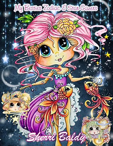 Sherri Baldy My-Besties Zodiac and Star Gazers Coloring Book