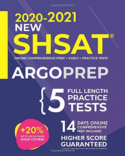 SHSAT Prep by ArgoPrep: NEW SHSAT + 5 Full-Length Practice Tests + Online Comprehensive Prep + Video + Practice Tests
SHSAT Prep by ArgoPrep: NEW SHSAT + 5 Full-Length Practice Tests + Online Comprehensive Prep + Video + Practice Tests