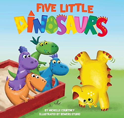 Five Little Dinosaurs - Padded Board Book - Counting - Friendship - Educational