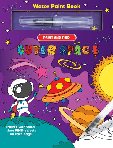 Paint and Find Outer Space - Children's Board Book - Water Colors Board book
