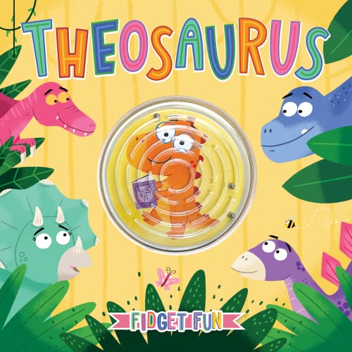 Theosaurus - Children's Sensory Storybook with Touch and Fidget Bead Maze