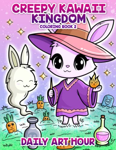 Creepy Kawaii Kingdom Coloring Book 2: Cute Adorable Pastel Goth Coloring Pages for Kids and Adults
Creepy Kawaii Kingdom Coloring Book 2: Cute Adorable Pastel Goth Coloring Pages for Kids and Adults