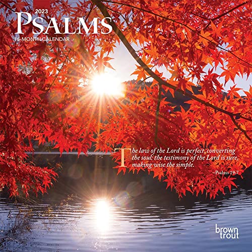 Psalms | 2023 7 x 14 Inch Monthly Mini Wall Calendar | BrownTrout | Religious Hymns Blessings
Psalms | 2023 7 x 14 Inch Monthly Mini Wall Calendar | BrownTrout | Religious Hymns Blessings