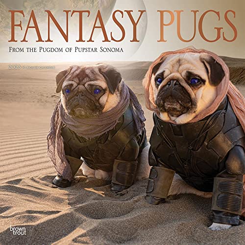 Fantasy Pugs | 2023 12 x 24 Inch Monthly Square Wall Calendar | Foil Stamped Cover | BrownTrout | Funny Animals Dogs
Fantasy Pugs | 2023 12 x 24 Inch Monthly Square Wall Calendar | Foil Stamped Cover | BrownTrout | Funny Animals Dogs