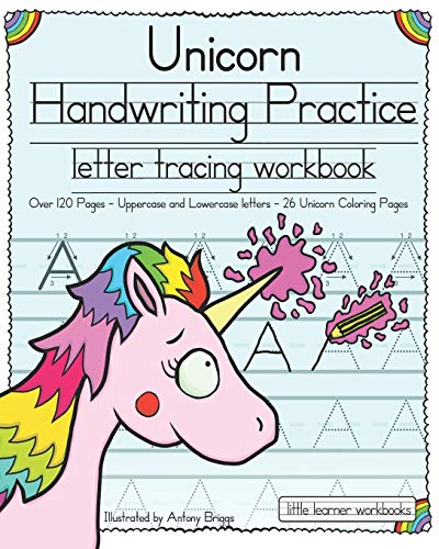 Unicorn Handwriting Practice : Letter Tracing Workbook