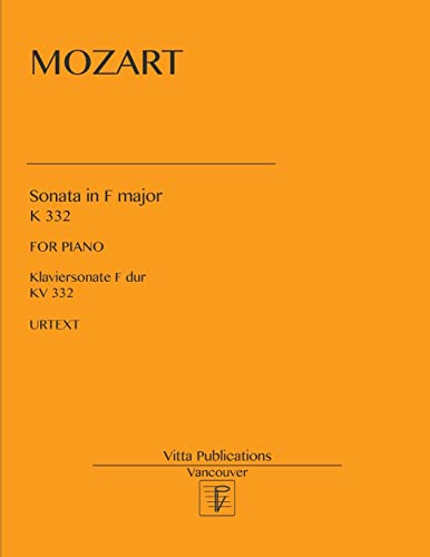 Sonata in F Major : K 332 Urtext