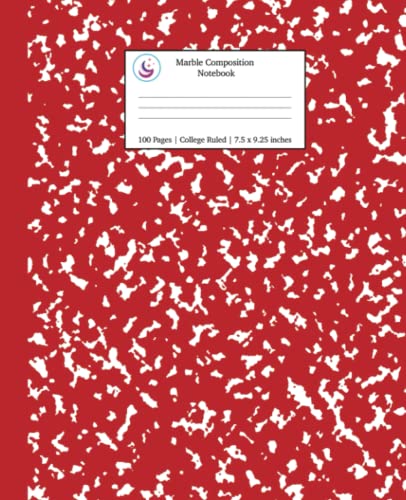 Marble Composition Notebook College Ruled: Red Marble Notebooks, School Supplies, Notebooks for School (Notebooks College Ruled)
Marble Composition Notebook College Ruled: Red Marble Notebooks, School Supplies, Notebooks for School (Notebooks College Ruled)