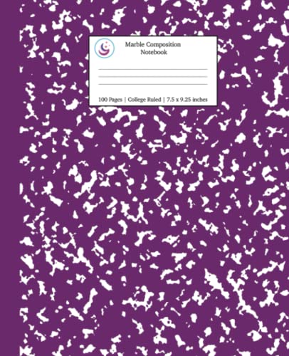 Marble Composition Notebook College Ruled: Purple Marble Notebooks, School Supplies, Notebooks for School (Notebooks College Ruled)
Marble Composition Notebook College Ruled: Purple Marble Notebooks, School Supplies, Notebooks for School (Notebooks College Ruled)