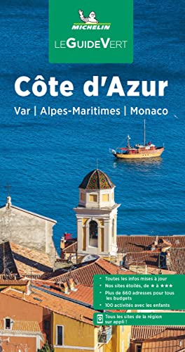 Michelin Le Guide Vert Cote d' Azur, Monaco 2022 -Language: french