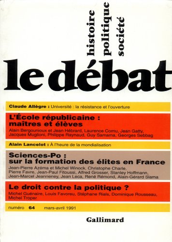 LE DEBAT N°61 MARS-AVRIL 1991