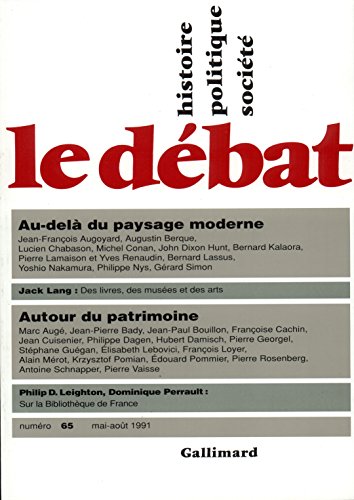 LE DEBAT N°65 MAI-AOUT 1991