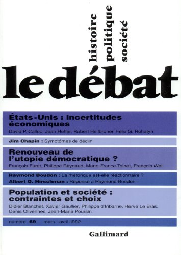 LE DEBAT N°69 MARS-AVRIL 1992