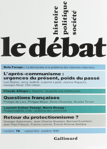 LE DEBAT N°76 SEPTEMBRE-OCTOBRE 1993