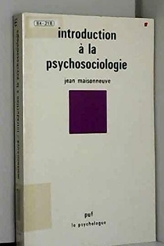 Introduction à la psychosociologie