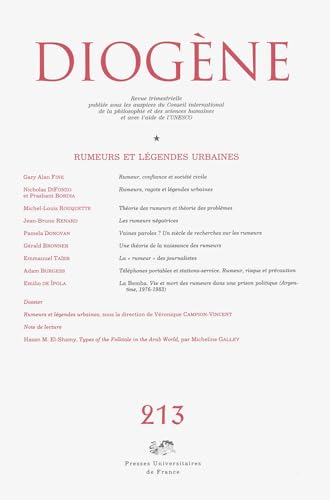 Diogène n°213 Rumeurs et légendes urbaines