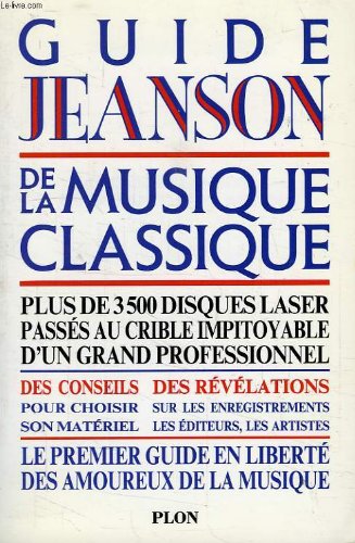 Guide Jeanson De La Musique Classique